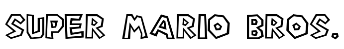 Super Mario Bros. Font Image