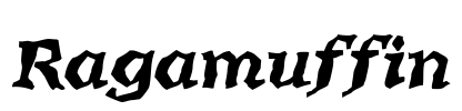 Ragamuffin Font Image