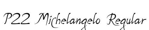P22 Michelangelo Regular Font Image