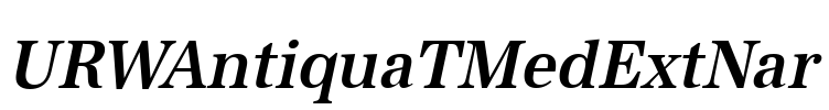 URWAntiquaTMedExtNar Font Image