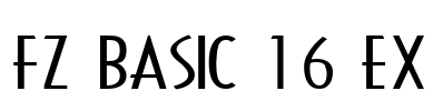 FZ BASIC 16 EX Font Image