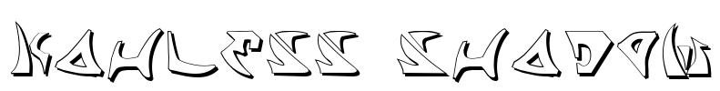 Kahless Shadow Font Image