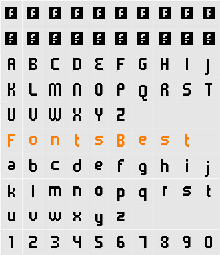 5Metrik Bold Character Map