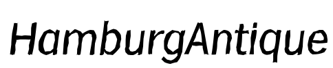 HamburgAntique Font Image