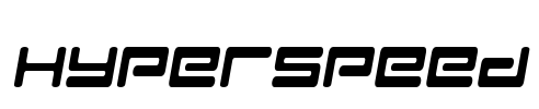 Hyperspeed Font Image