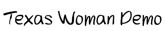 Texas Woman Demo Font Image