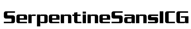 SerpentineSansICG Font Image