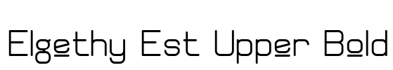 Elgethy Est Upper Bold Font Image