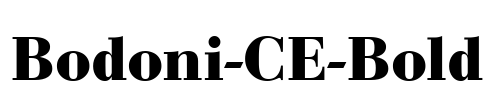 Bodoni-CE-Bold Font Image