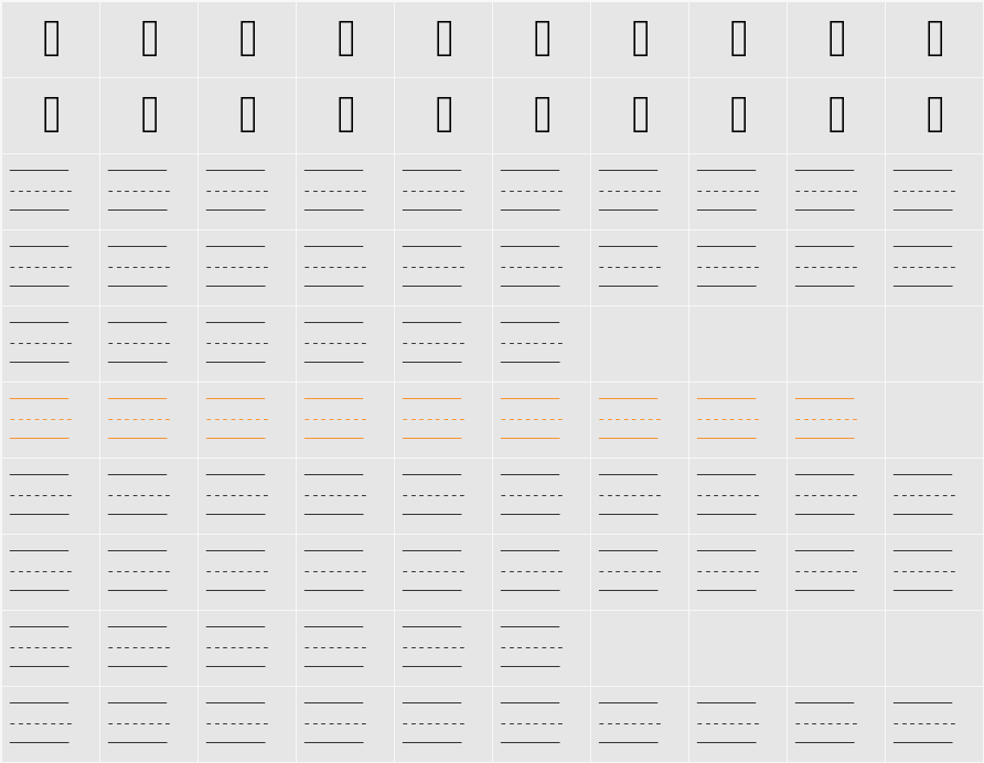 KBTheWriteStuff Character Map