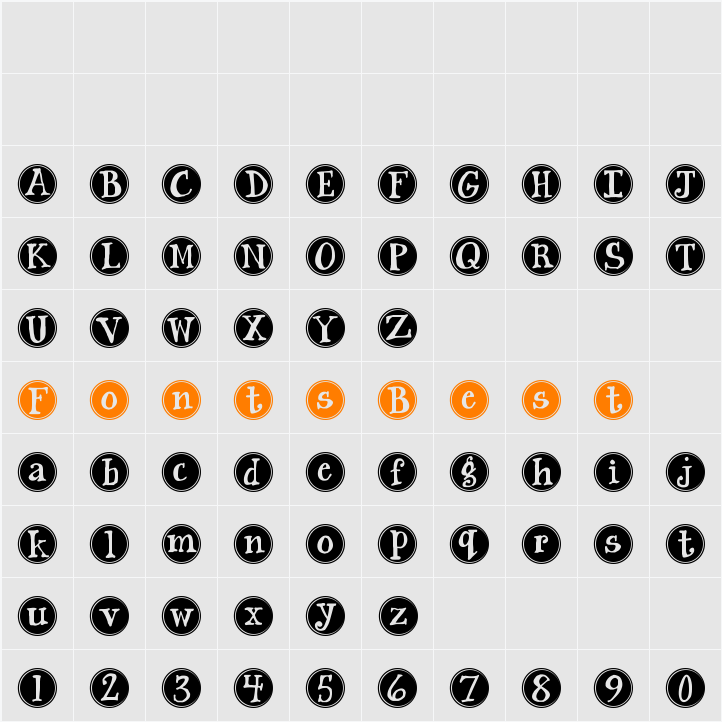 Janda Siesta Sunrise Character Map