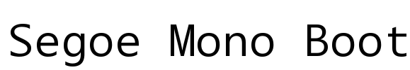 Segoe Mono Boot