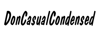 DonCasualCondensed Font Image