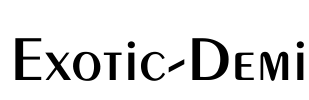 Exotic-Demi Font Image