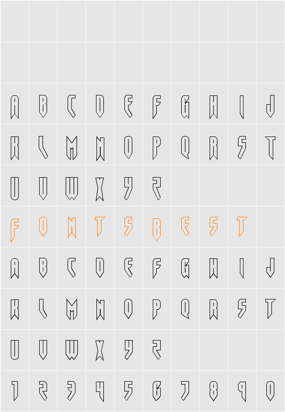 Opus Magnus Outline Character Map