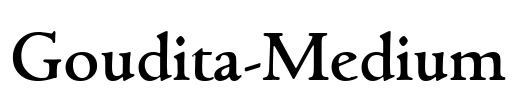 Goudita-Medium Font Image