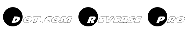 Dot.com Reverse Pro Font Image