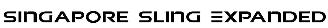Singapore Sling Expanded Font Image
