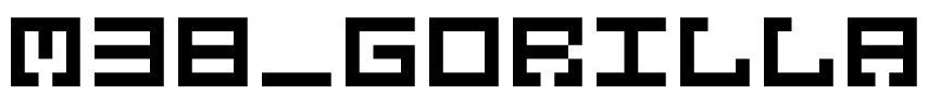 M38_GORILLA Font Image
