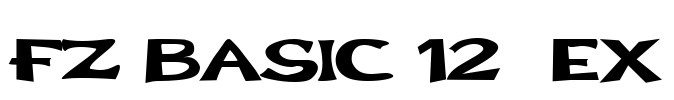 FZ BASIC 12  EX Font Image