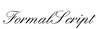 FormalScript Font Image