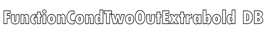 FunctionCondTwoOutExtrabold DB