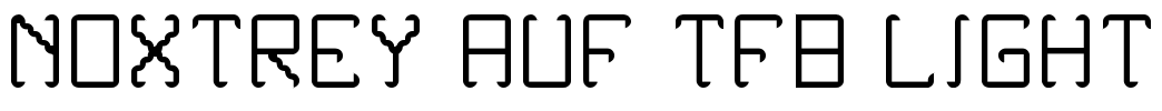 Noxtrey Auf tfb light Font Image