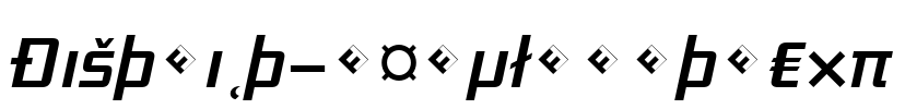 District-RegularItaExp Font Image