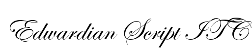 Edwardian Script ITC Font Image