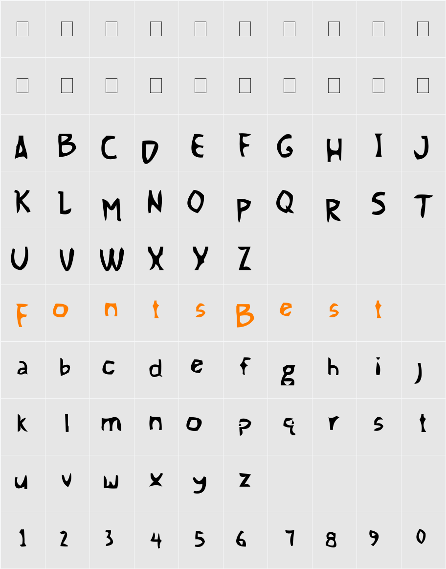 TheMoment Character Map