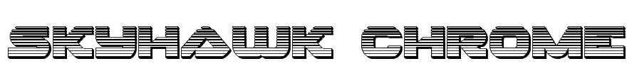 Skyhawk Chrome Font Image