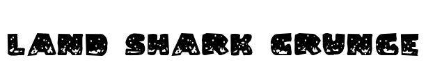 Land Shark Grunge Font Image