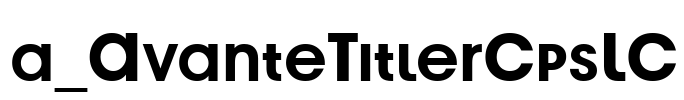 a_AvanteTitlerCpsLC Font Image