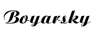 Boyarsky Font Image