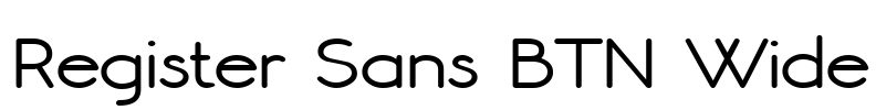 Register Sans BTN Wide