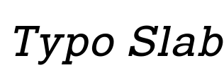 Typo Slab
