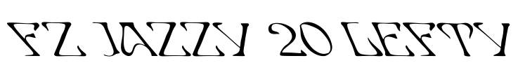 FZ JAZZY 20 LEFTY Font Image