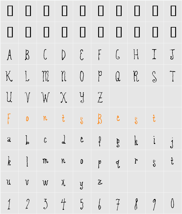 RevolvingDoor Character Map