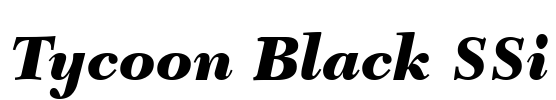 Tycoon Black SSi Font Image