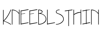 KneeblsThin Font Image