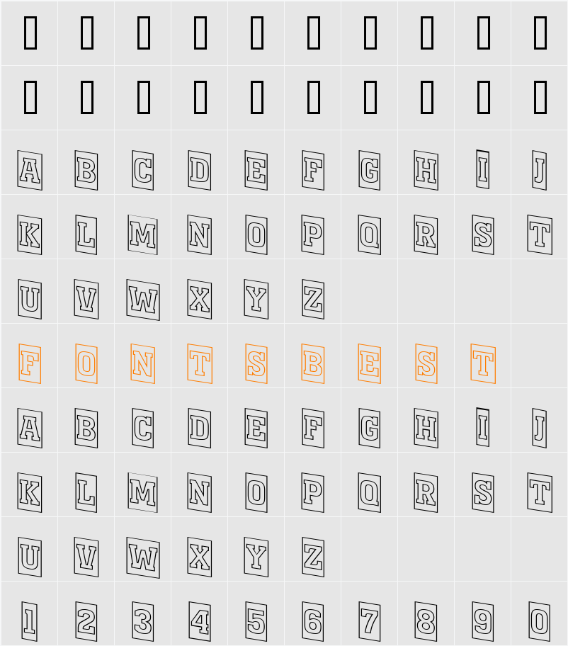 a_MonumentoTtlCmOtlDn Character Map