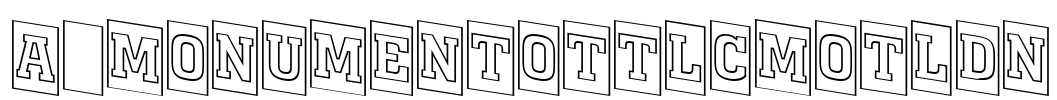 a_MonumentoTtlCmOtlDn Font Image