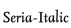 Seria-Italic Font Image
