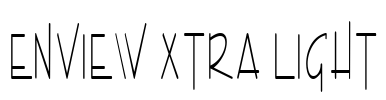 Enview Xtra Light Font Image
