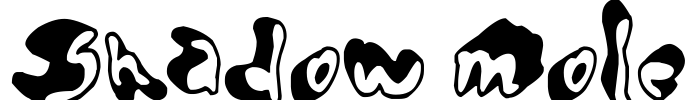 Shadow Mole Font Image