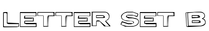 Letter Set B Font Image