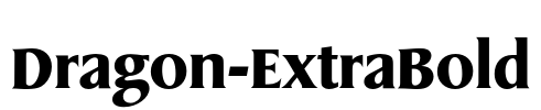 Dragon-ExtraBold Font Image