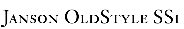 Janson OldStyle SSi