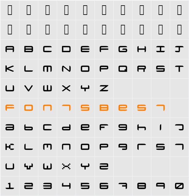 Neutronium Character Map