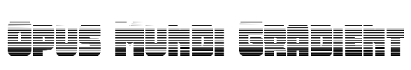 Opus Mundi Gradient Font Image